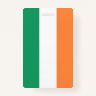Badge Irlande National Flag, standard irlandais, bannièr