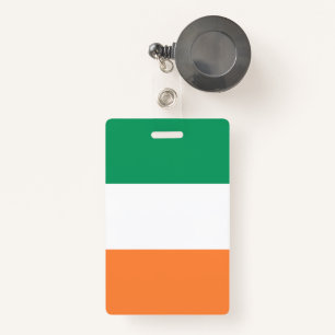 Badge Irlande National Flag, standard irlandais, bannièr