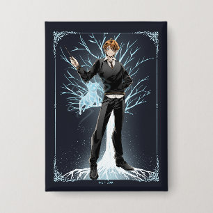 Badge Jack Russell Terrier Patronus d'Anime Ron Weasley