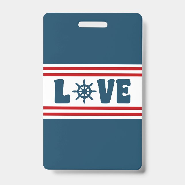 Badge J'adore le design nautique (Avant)