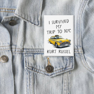 Badge J'ai Survécu à Mon Voyage à Nyc (Texte Personnalis