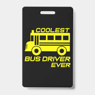 Badge j'aime le chauffeur de bus scolaire le chauffeur d