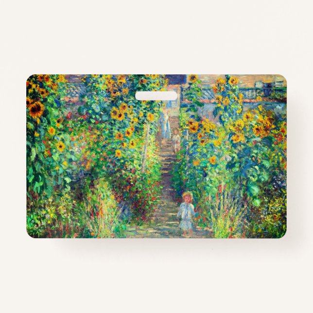 Badge Jardin aux fleurs de Monet (Devant)