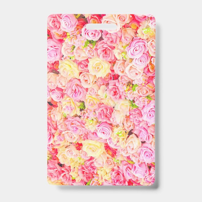 Badge Jardin de roses (Avant)
