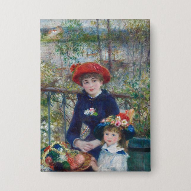 Badge Jardin Paysager des Sœurs Renoir dans un Style Cot (Recto)