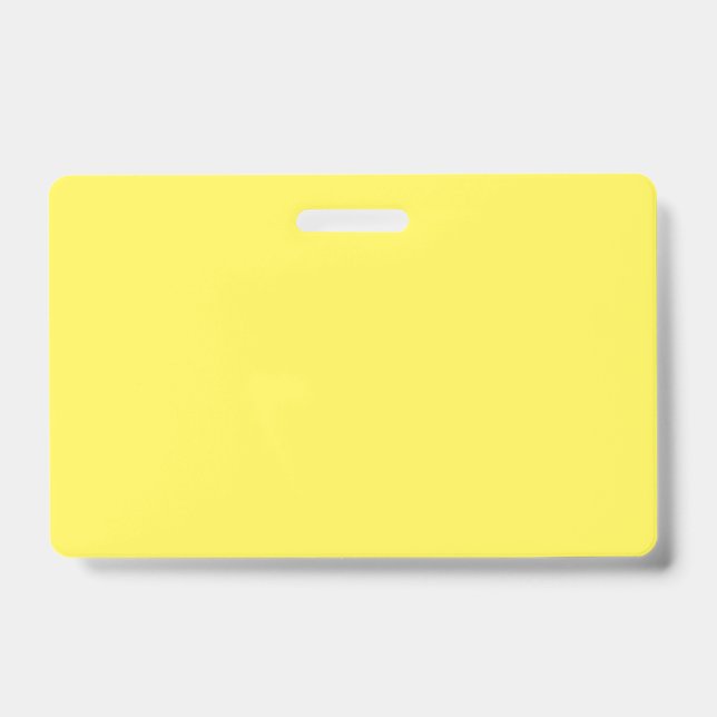 Badge Jaune #FFF555, Doré (Avant)