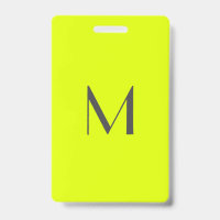 jaune fluorescent - ajouter monogramme