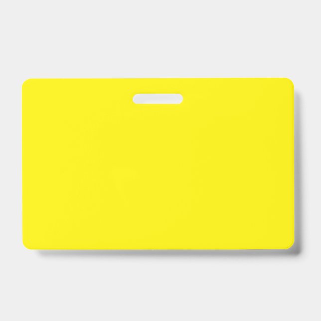 Badge Jaune vif #FFF3000, Jaune banane (Avant)