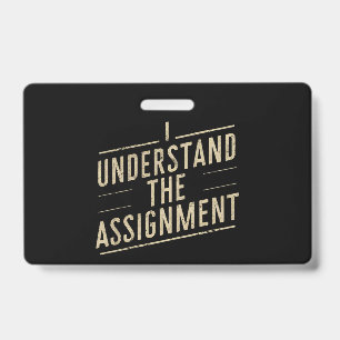 Badge Je comprends la mission Votez Kamala 2024
