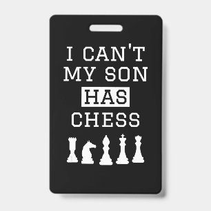 Badge je ne peux pas, mon fils a des échecs  maman papa 
