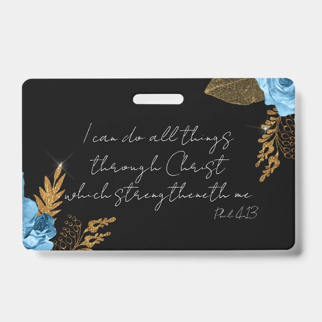 Badge Je Peux Faire Tout Ce Que La Bible Verse (Face)