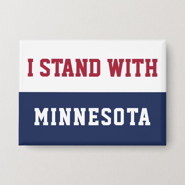 Badge Je suis avec Minnesota  (Recto)