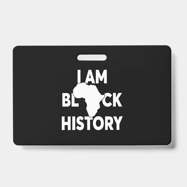 Badge Je suis Black History Black Lives Matter (Avant)