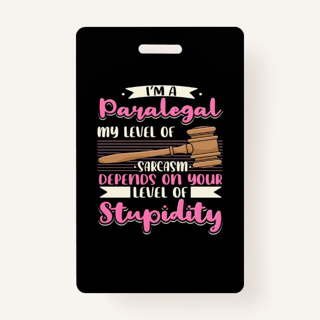 Badge Je Suis Parajuridique (Devant)