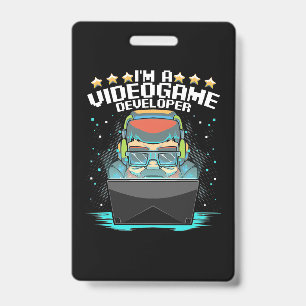 Badge Je Suis Un Développeur De Jeu Vidéo