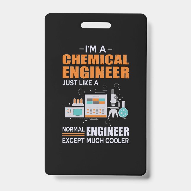 Badge Je suis un ingénieur chimiste (Avant)