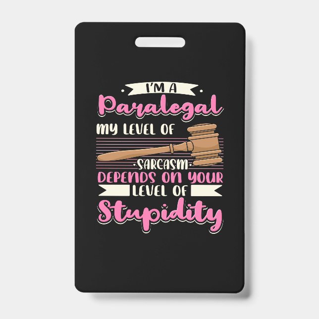 Badge Je suis un parajuriste (Avant)