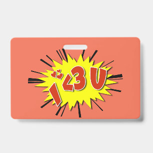 Badge Je t'aime