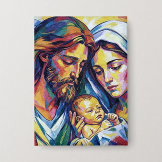 Badge Jésus Marie et Joseph