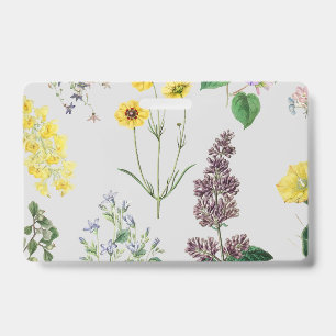 Badge Jeu de fleurs vintage