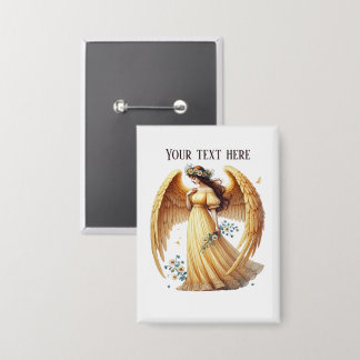 Badge Joli ange céleste ajouter du texte 