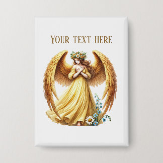 Badge Joli ange céleste ajouter du texte 