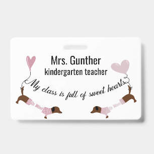 Badge Joli cadeau de la Saint-Valentin pour un professeu
