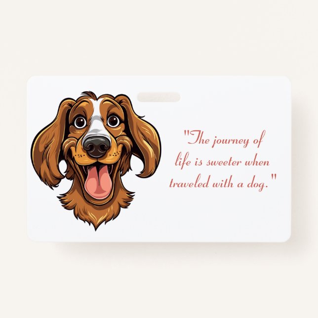 Badge Joli composant Golden Retriever | (Devant)