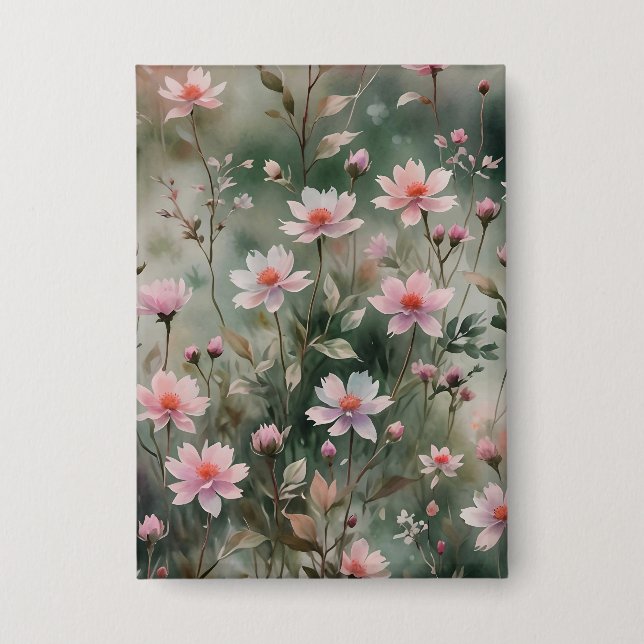 Badge Joli Fleur sauvage (Recto)