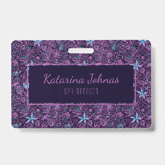 Badge Jolie Feminine Tropical Spa Style Mini Bus