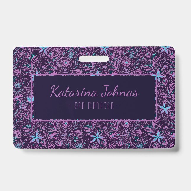 Badge Jolie Feminine Tropical Spa Style Mini Bus (Avant)