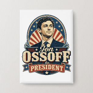 Badge Jon Ossoff Pour le Président Politique