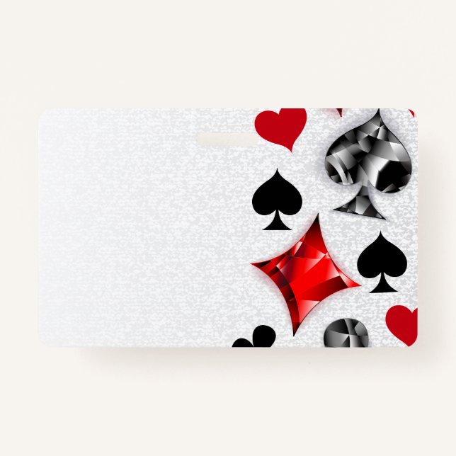 Badge Joueur de poker Joueur de cartes de jouer costumes