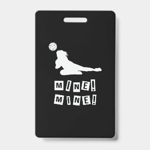 Badge Joueur de volley-ball Mine de volleyball