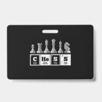 joueur d'échecs drôle geek système périodique chim