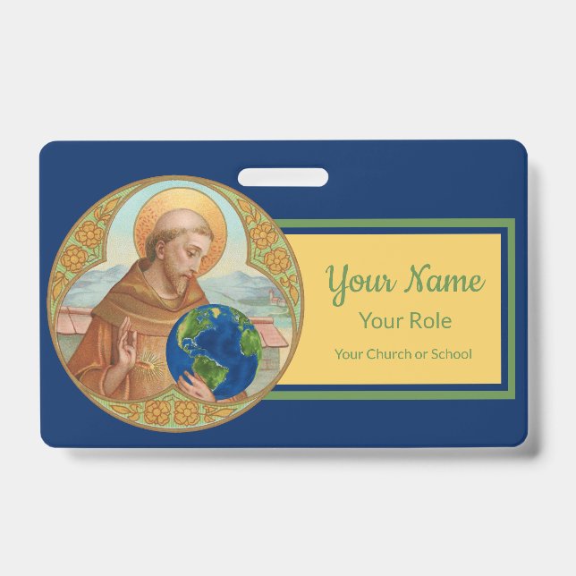 Badge Jour de la Terre & Saint François d'Assise (Style  (Avant)