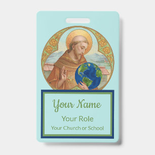 Badge Jour de la Terre & Saint François d'Assise (Style