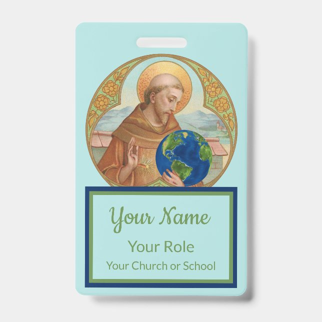 Badge Jour de la Terre & Saint François d'Assise (Style  (Avant)