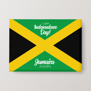 Badge Jour de l'indépendance de la Jamaïque drapeau nati