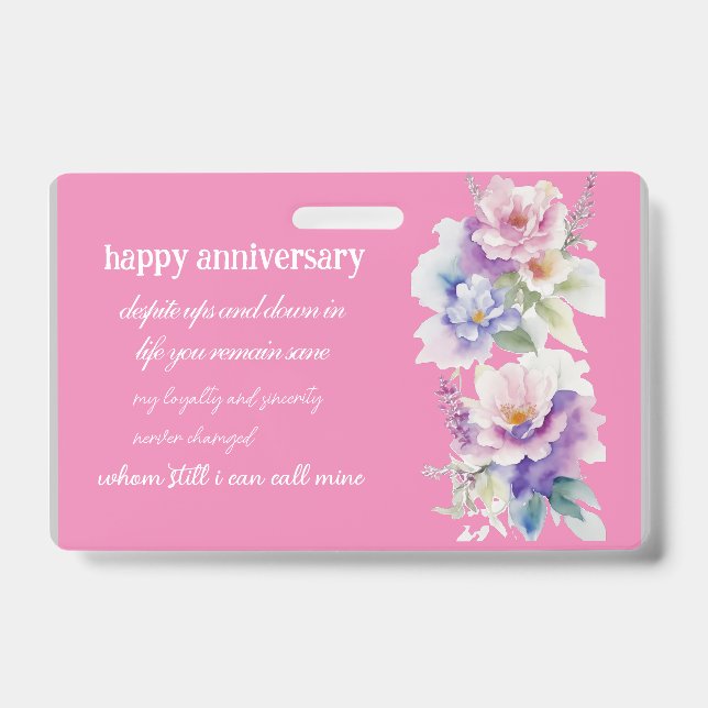 Badge jour de naissance et anniversaire (Avant)