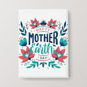 Badge Jour des terres mère dessiné à la main Design-2318