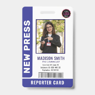 Badge Journaliste Passe Photo ID