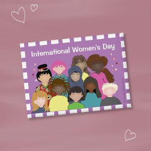 Badge Journée internationale des femmes   Bouton à broch