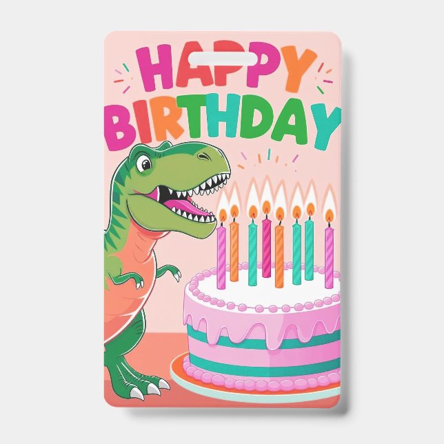 Badge Joyeux Anniversaire pour Enfants (Avant)