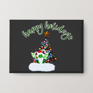 Badge Joyeux et Noël magique avec un Twist Dragon