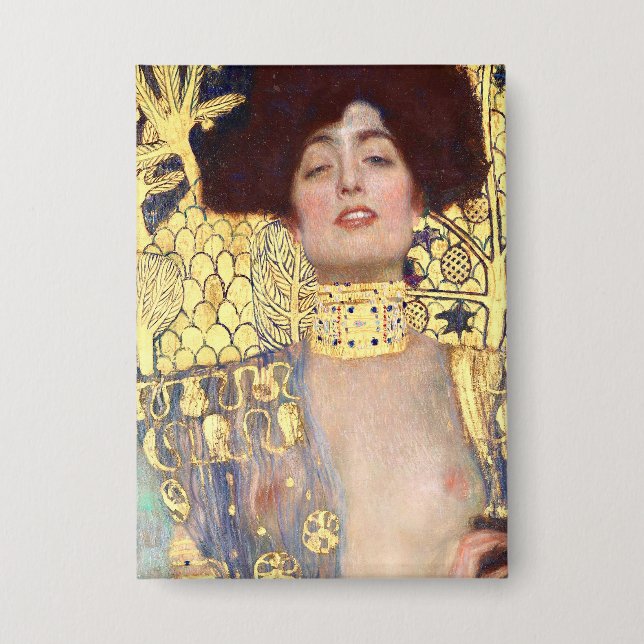 Badge Judith et le chef d'Holofernes par Gustav Klimt (Recto)