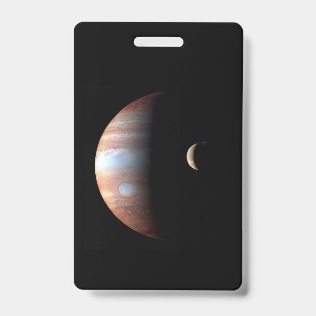 Badge Jupiter 5ème planète avec Cassini Système solaire (Avant)