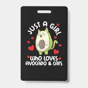 Badge Juste Une Fille Qui Aime L'avocat Et Les Chats