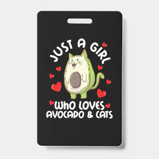 Badge Juste Une Fille Qui Aime L'avocat Et Les Chats