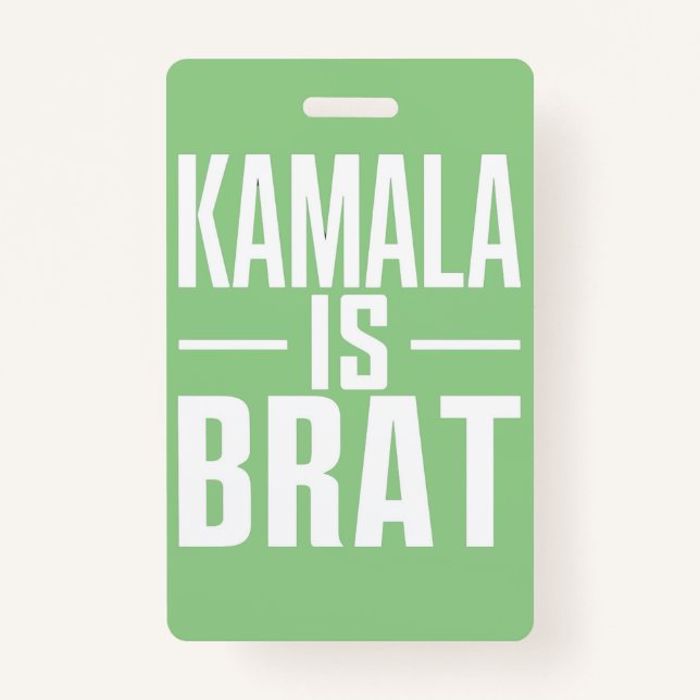 Badge Kamala est Brat (Devant)